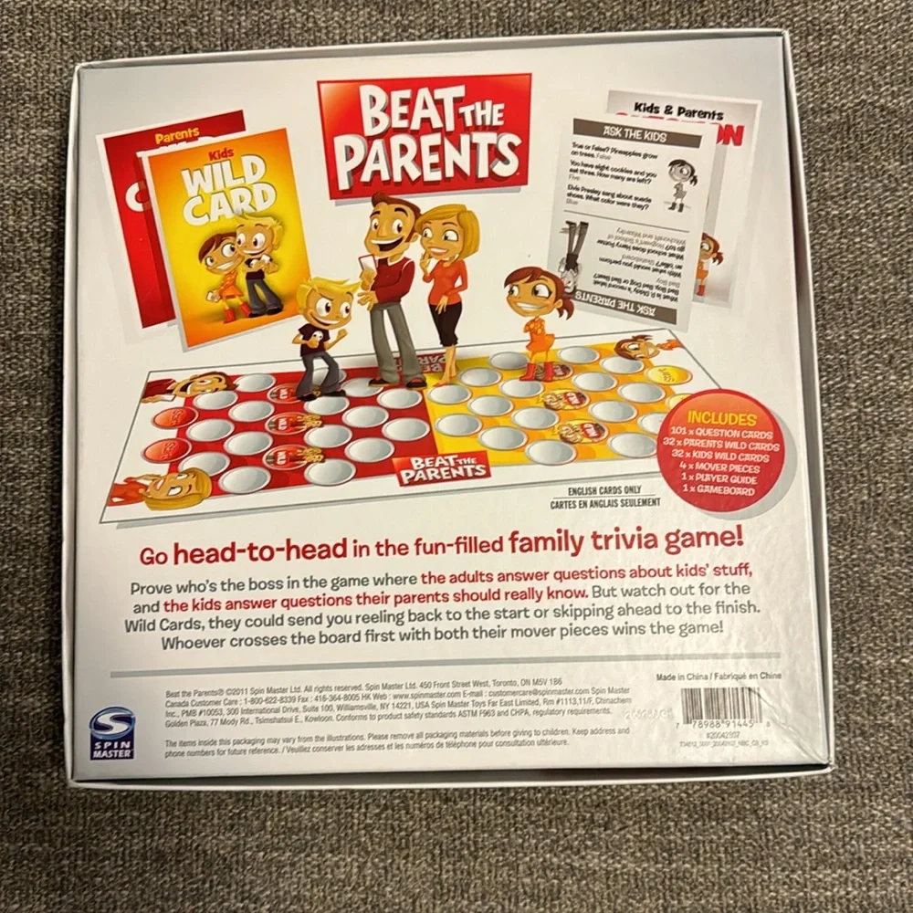 NEW “Beat The Parents” family game - ages 6+ for 2 or more players